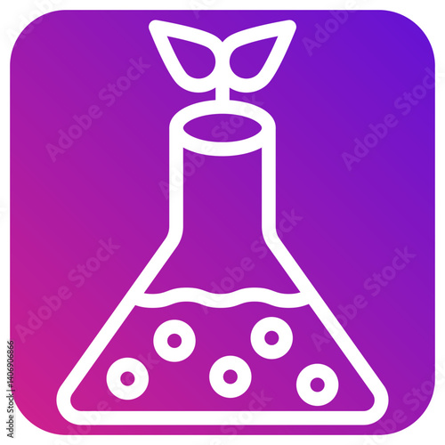 Flask Vector Icon Design Illustration