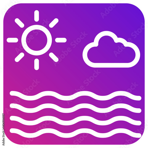 Sea Vector Icon Design Illustration