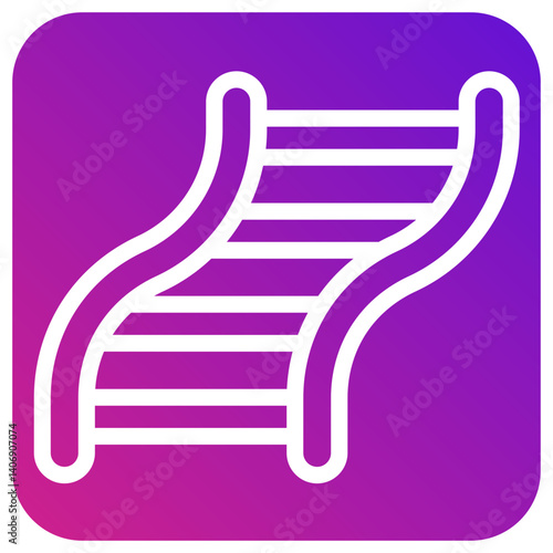 Railway road Vector Icon Design Illustration