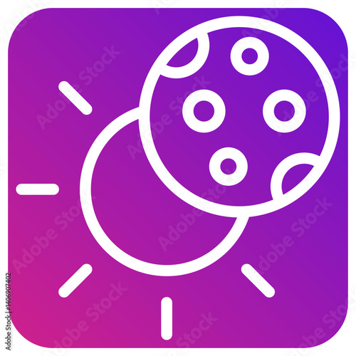 Eclipse Vector Icon Design Illustration