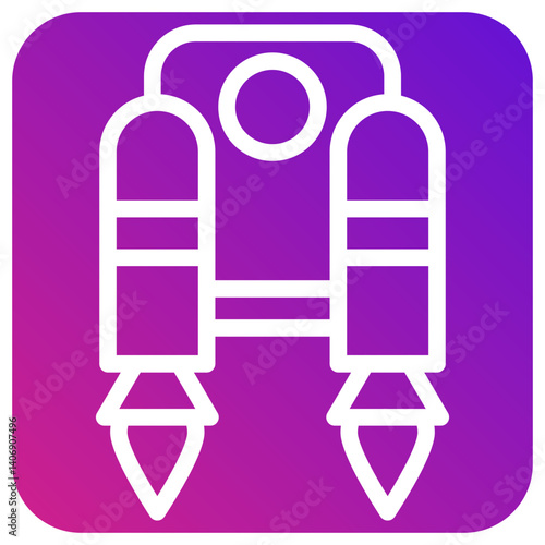 Jetpack Vector Icon Design Illustration