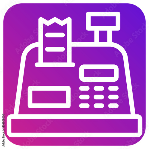 Cashier machine Vector Icon Design Illustration