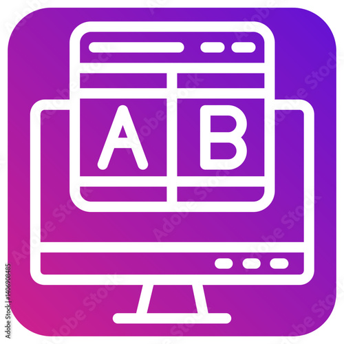 Ab testing Vector Icon Design Illustration
