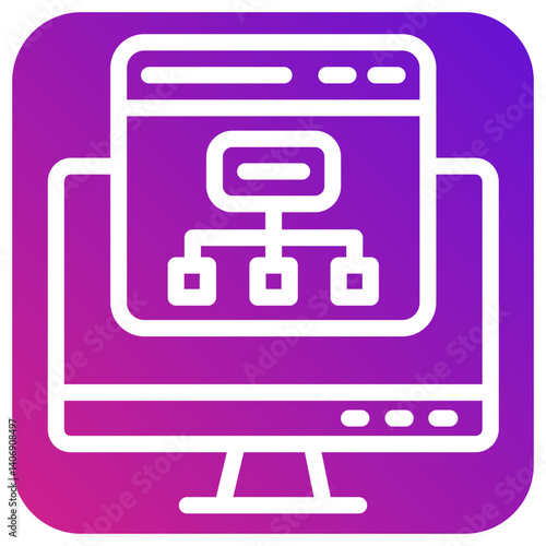 Sitemap Vector Icon Design Illustration