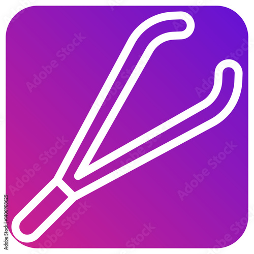 Tweezers Vector Icon Design Illustration