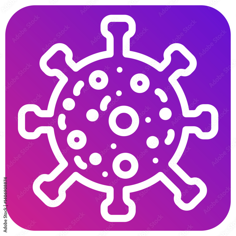 Fototapeta premium Virus Vector Icon Design Illustration