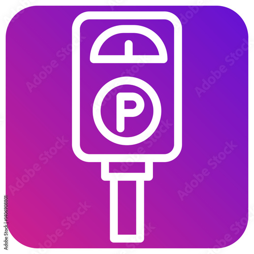 Parking meter Vector Icon Design Illustration