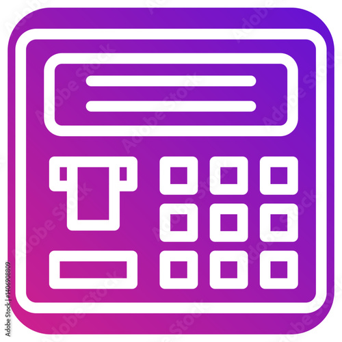 Atm machine Vector Icon Design Illustration