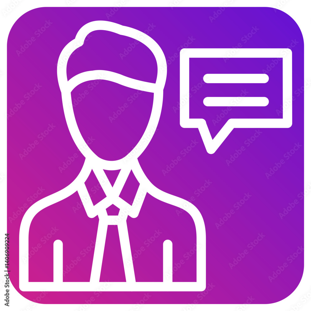 Advisor Vector Icon Design Illustration Advisor Vector Icon Design Illustration