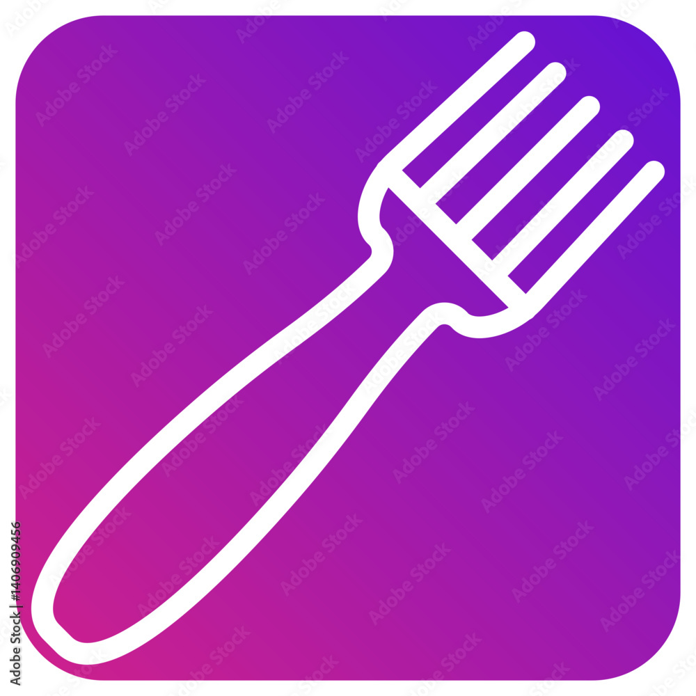 Fork Vector Icon Design Illustration Fork Vector Icon Design Illustration