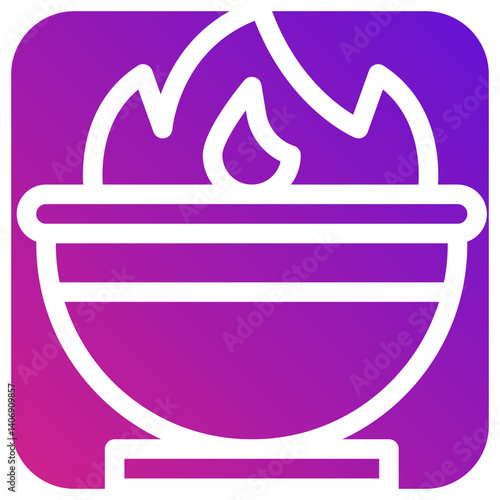 Cauldron Vector Icon Design Illustration