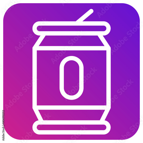 Tin Vector Icon Design Illustration