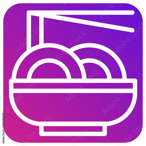 Noodle Vector Icon Design Illustration