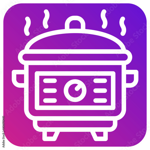 Rice cooker Vector Icon Design Illustration