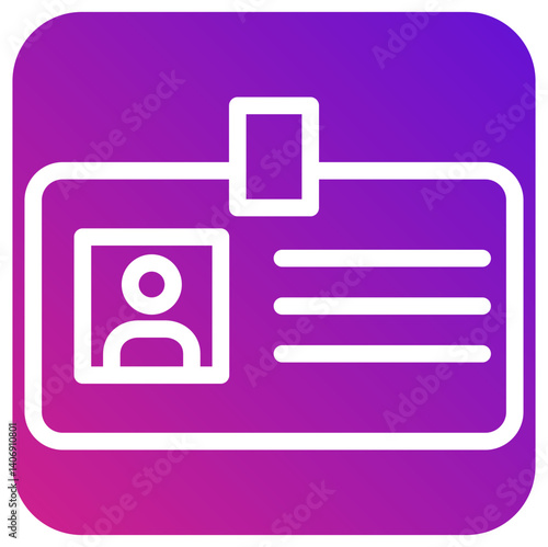 Identification Vector Icon Design Illustration