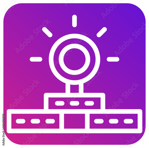 Head Mirror Vector Icon Design Illustration