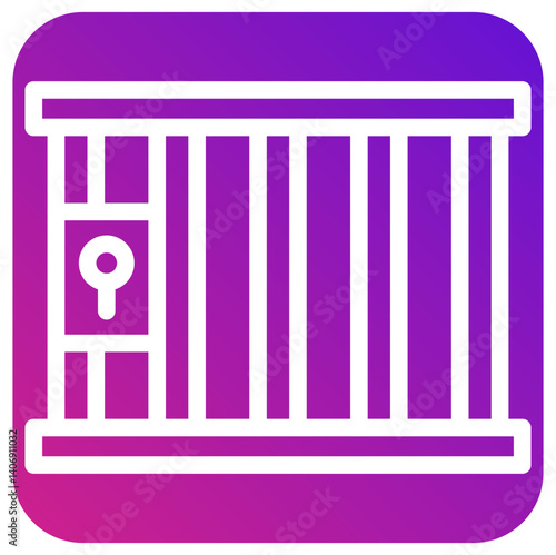 Jail Vector Icon Design Illustration