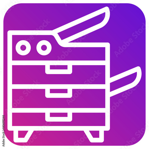 Photocopier Vector Icon Design Illustration