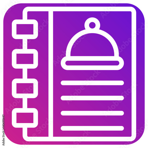 Cookbook Vector Icon Design Illustration