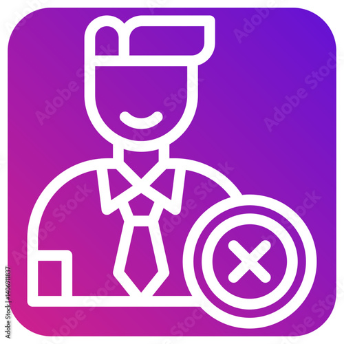 Reject Vector Icon Design Illustration