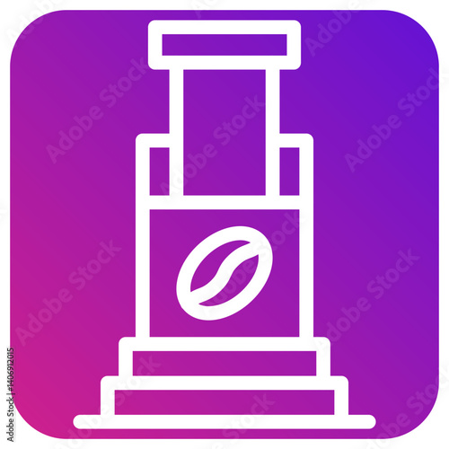 Aeropress Vector Icon Design Illustration