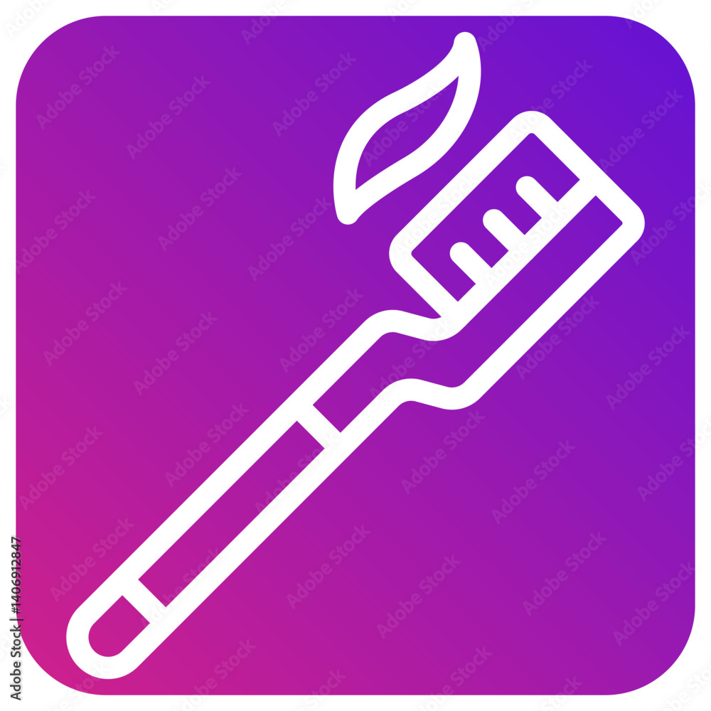 Toothbrush Vector Icon Design Illustration Toothbrush Vector Icon Design Illustration