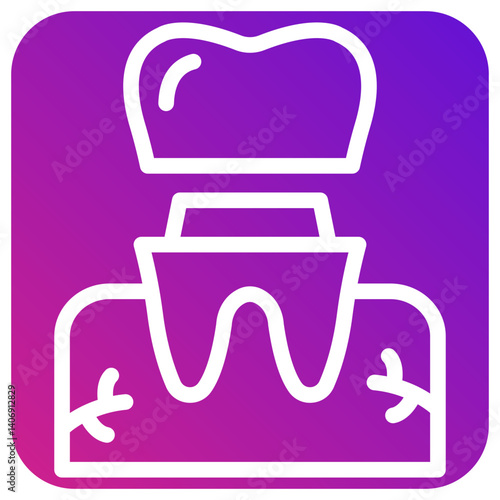 Dental Crown Vector Icon Design Illustration