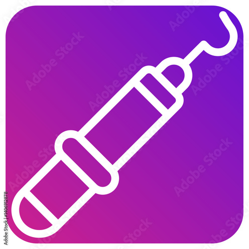 Dental Probe Vector Icon Design Illustration