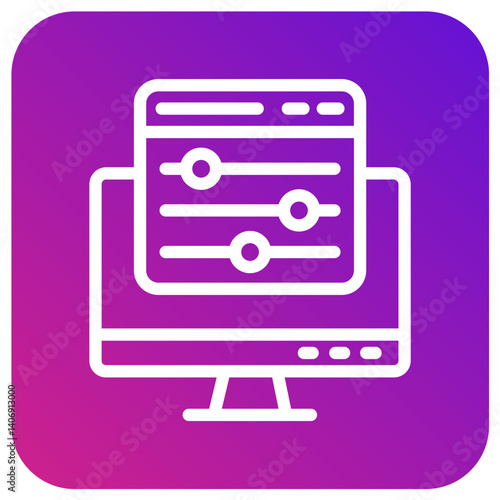 Color control Vector Icon Design Illustration