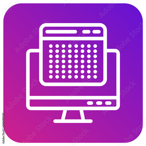 Dots Vector Icon Design Illustration
