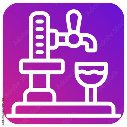 Beer Tap Vector Icon Design Illustration