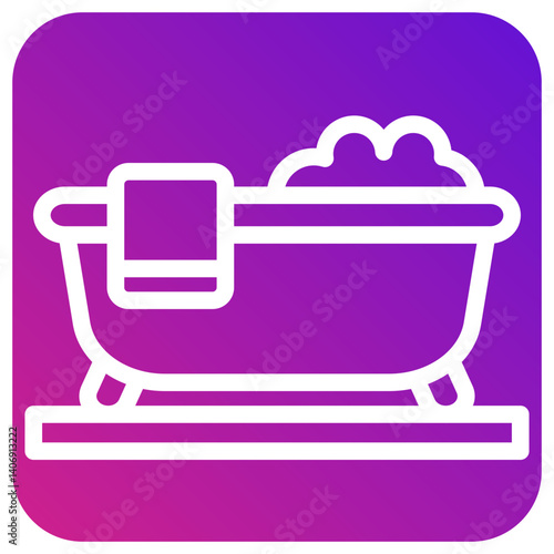 Bathtub Vector Icon Design Illustration