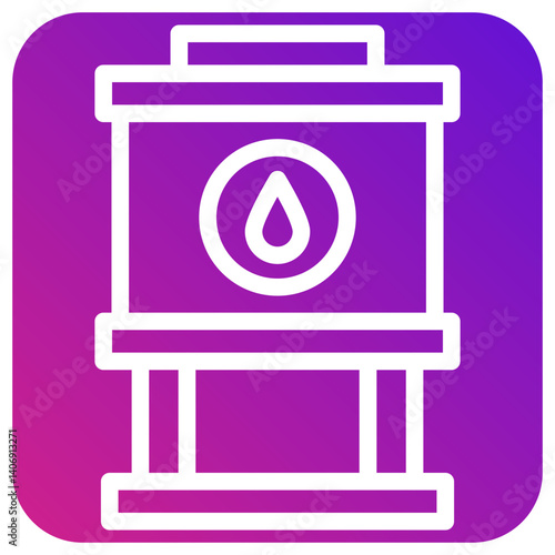Water Tank Vector Icon Design Illustration
