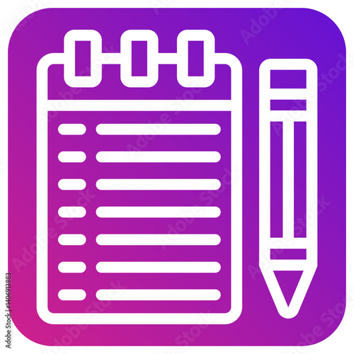 Notebook Vector Icon Design Illustration