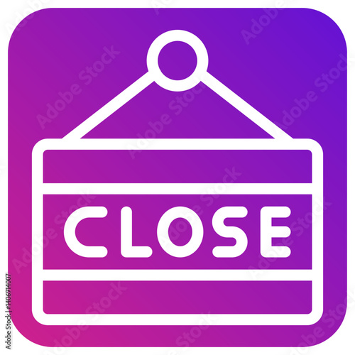 Close Sign Vector Icon Design Illustration