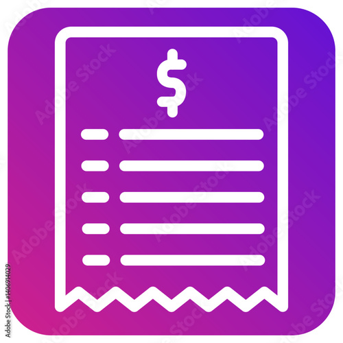 Bill Vector Icon Design Illustration