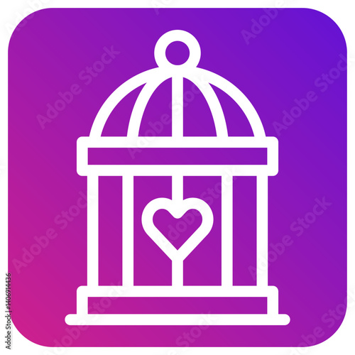Cage Vector Icon Design Illustration