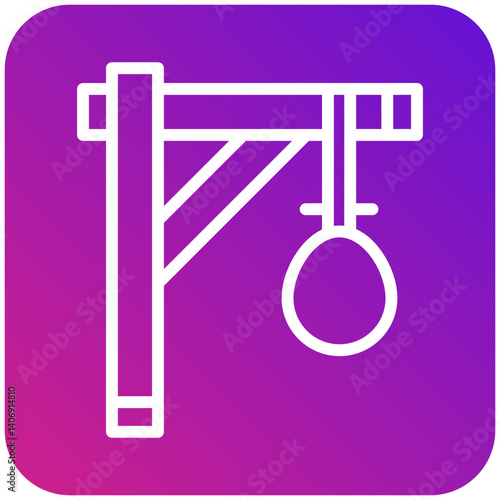 Gallows Vector Icon Design Illustration