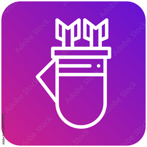 Quiver Vector Icon Design Illustration