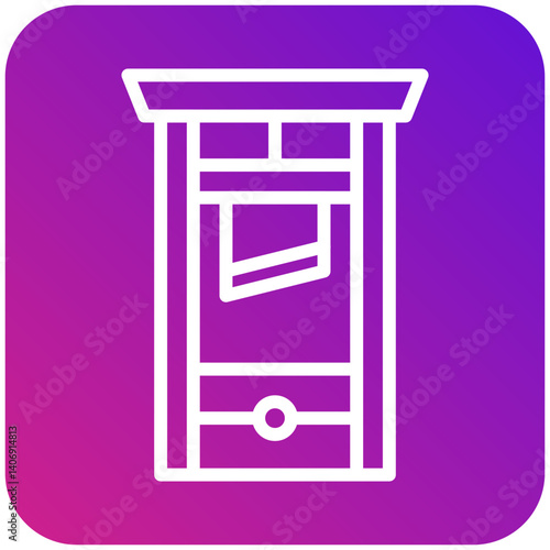 Guillotine Vector Icon Design Illustration