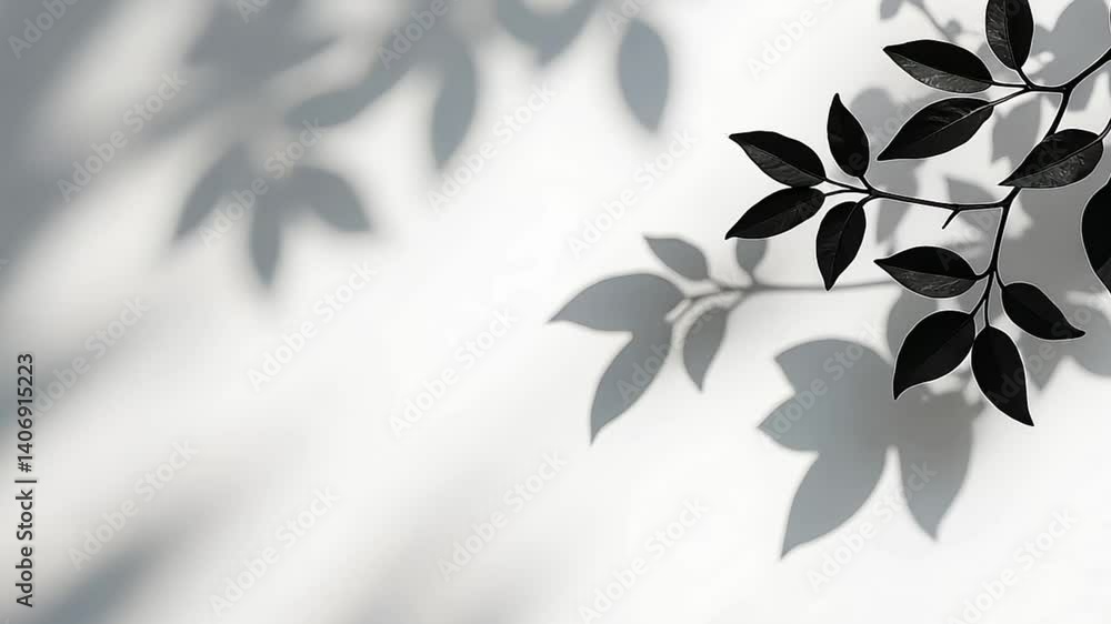 Leaf Shadow on Wall Leaf Shadow on Wall
