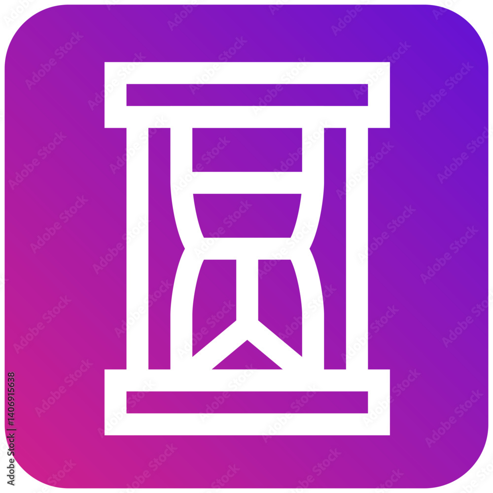 Fototapeta premium Hourglass Vector Icon Design Illustration