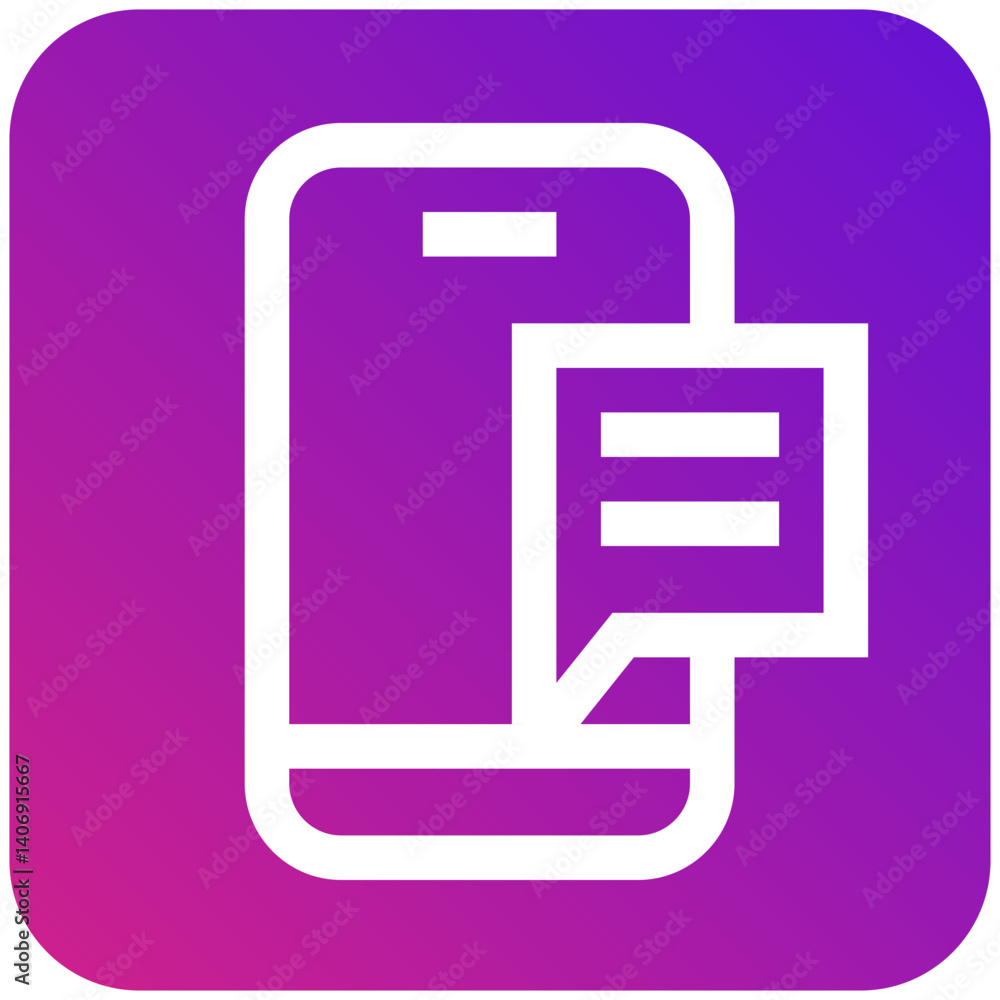 Mobile Message Vector Icon Design Illustration Mobile Message Vector Icon Design Illustration