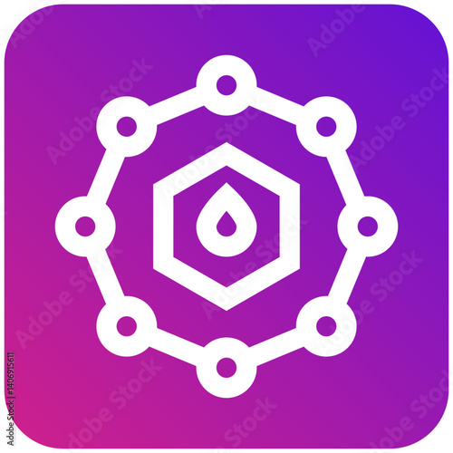 Benzol Vector Icon Design Illustration
