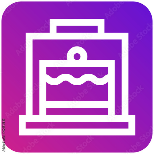 Cake Dome Vector Icon Design Illustration