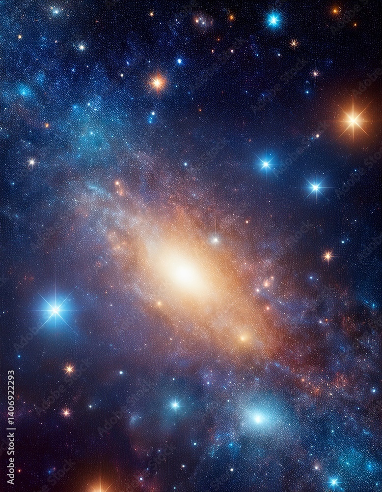 Obraz premium space background with stars