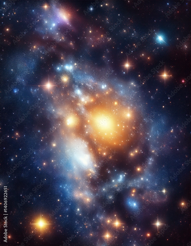 Obraz premium space background with stars