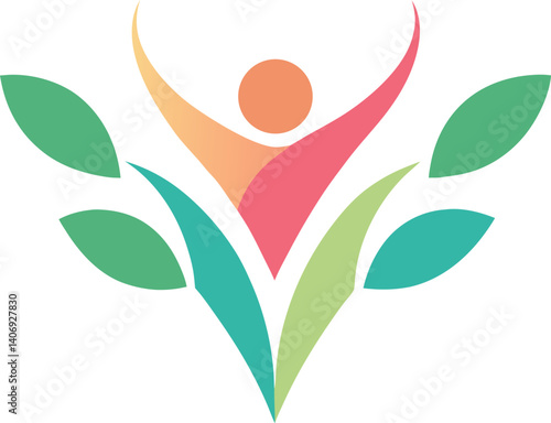 health wellness  logo, medical, hospital, health, yoga logo vector art, icon, 