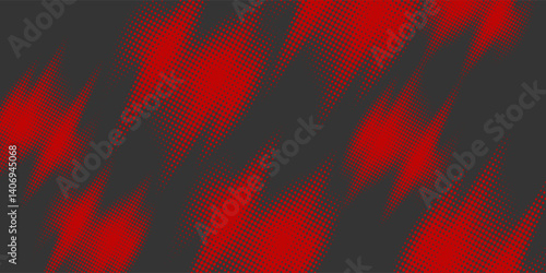 Red halftone dots blue color pattern gradient grunge texture background. Dot pop art comic sport style vector illustration.