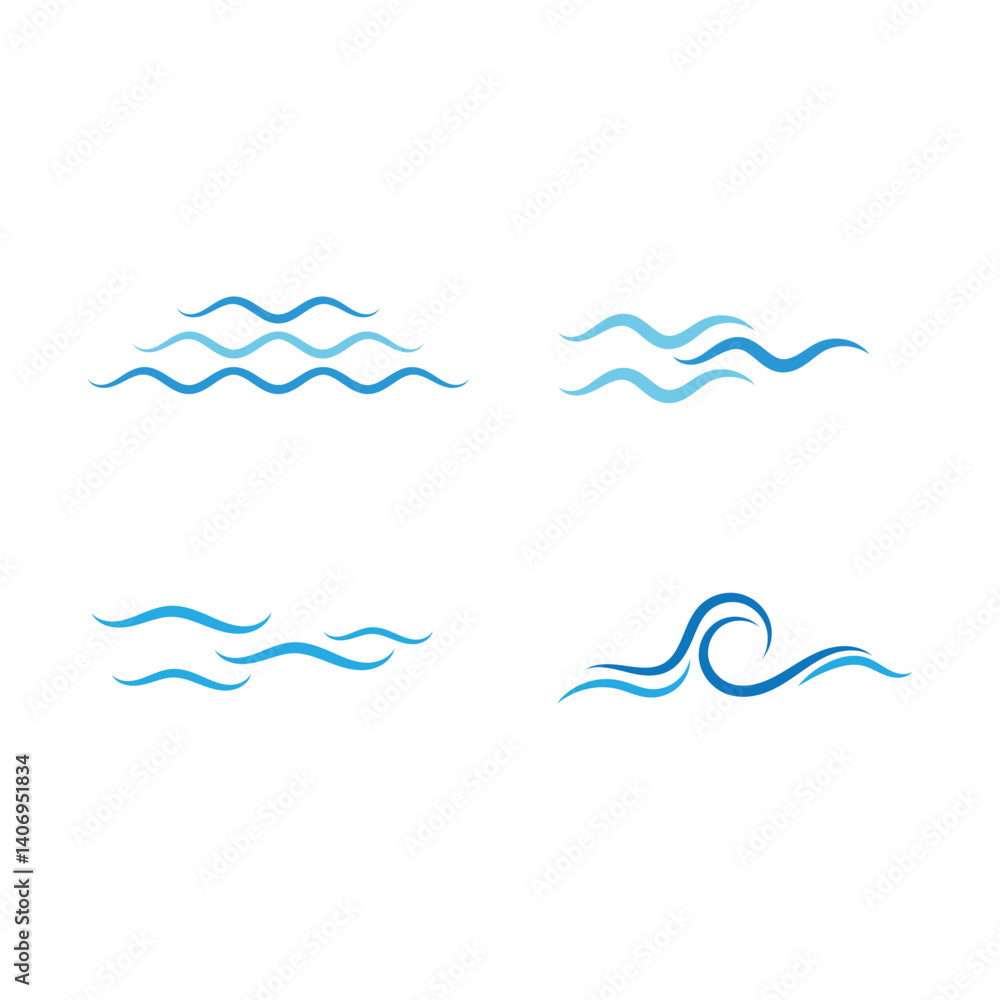 water and wave icon vector illustration template design water and wave icon vector illustration template design